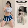 Babe de Fútbol Fin de Temporada Lencería Sexy Estudiante Deseo Puro Uniforme Tentación Conjunto de Dos Piezas Cosplay Atuendo de Porrista 1119