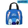 Bolsa de almuerzo con estampado de dibujos animados de Stitch transfronteriza para estudiantes de primaria y secundaria, lonchera térmica, bolso de mano, bolsa de comida para niños