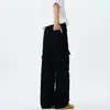 2026 Nuevos Pantalones de Trabajo Vintage Lavados y Desgastados de Alta Calle Americana para Hombres y Mujeres, Pantalones Largos Rectos Sueltos de Pierna Ancha
