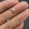 Accesorios de joyería de aleación DIY pétalos huecos soporte de flores cuentas espaciadoras para pulsera cuentas de posicionamiento material de capullo de flor V149
