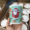 Juego de Tazas de Cerámica Navideñas para el Día de San Valentín Cerámica Día de la Madre Día del Padre Taza de Agua Taza de Cerámica Taza de Café