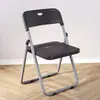 Silla Plegable, Silla Doméstica Simple de Metal con Respaldo, Silla de Comedor Portátil, Silla de Entrenamiento, Silla de Oficina para Computadora, Taburete, Multifuncional