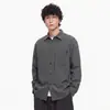 Camisa de Manga Larga con Solapa Ropa de Trabajo para Hombre Chaqueta Estilo Japonés Color Sólido Versátil Casual de Moda Holgada 2026 Otoño Algodón
