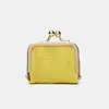 Bolsa de Joyería Compacta con Anillo de Diamante de Cuero Genuino Mini Caja de Joyería para Anillo, Collar, Pendiente Cierre Simple Nuevo Bolso Billetera