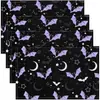 Manteles individuales de lino transfronterizos con renos navideños, tapetes de mesa, posavasos, tapetes para tazas de café, decoraciones navideñas, tapetes resistentes a las manchas y con aislamiento térmico