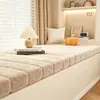 Cojín Extraíble y Lavable de Terciopelo de Peluche para Mirador, Cojín Engrosado para Repisa de Ventana, Alta Resistencia, Resistente a la Presión, Resistente al Desgaste, Antideslizante, Cojín a Medida para Asiento de Mirador