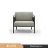 Sofá de Exterior, Loveseat, Estilo Diseñador para Hotel y Alojamiento, Silla de Ratán de Moda, Muebles de Ratán Creativos para Sala de Exhibición