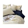 Conjunto de Veludo 2025 Amigo da Pele Forrado com Fleece Conjunto de Quatro Peças Simples Cor Pura Conjunto de Roupa de Cama de Solteiro Dormitório Estudantil Escovado