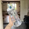 Copo de Água de Grande Capacidade, Copo de Água Esportivo com Visual Moderno, Copo com Canudo para Uso ao Ar Livre, Chaleira de Verão para Exterior com Canudo para Fitness