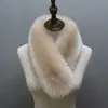 Bufanda Gruesa y Cálida de Piel Sintética de Zorro, Protector de Cuello, Bufanda Grande para Cuello, Cuello de Piel, Pin para Bufanda de Piel, Cubre Cuello para Mujeres en Otoño e Invierno