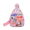 Nova Bolsa Infantil 2026 com Design de Desenho Animado, Bolsa de Ombro Único em Tecido Oxford para Crianças, Bolsa Transversal/Peitoral de Bebê Moderna e Leve para Venda por Atacado