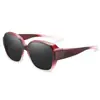 Conjunto de Óculos de Sol com Armação Grande para Homens, para Live do TikTok de Moda, Adequado para Lentes de Grau, Proteção UV e Dirigir