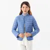 Roupas de Algodão para Casa Femininas de Outono e Inverno, Jovens, Leves, Quentes, Manga Longa, Forro de Algodão, Jaqueta de Algodão Feminina 2388 Top Dupla Face