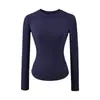 Camiseta de Manga Longa com Cintura de Ampulheta Estilo Hot Girl Americana para Mulheres Outono e Inverno 2025 Básica Slim Fit Camisa Top para Camadas Internas