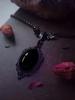 Collar de Murciélago Gótico Collar Negro de Vampiro Colgante de Bruja Victoriano Repujado Directo de Fábrica