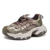 Zapatillas dad de moda estilo europeo para mujer, nueva colección otoño 2026, moda coreana, zapatillas casuales de suela gruesa