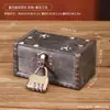 Caja de almacenamiento de manualidades de madera vintage personalizada, caja de almacenamiento con tapa abatible envejecida con contraseña, caja de madera pequeña para utilería de filmación de cine y televisión