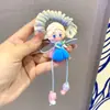 Faixa de Cabelo Fofa Infantil Elsa Branca de Neve Corda de Cabelo Bola de Laço para Menina Prendedor de Cabelo de Menininha