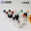 Suministros del Fabricante Rodillo de Jade de 16 Dientes Cabezal de Bola Perla de Plástico Bola de Rodillo de Vidrio Botella Dispensadora de Bola de Rodillo de Jade de Colores