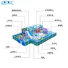 Fabricante de Origen Transfronterizo Personaliza Parque de Atracciones de Juego Suave Equipamiento Interior Temático del Océano, Área de Juego Interior para Niños