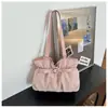 Nova Bolsa de Ombro Plissada com Bolinhas Estilo Coreano Outono 2026 para Mulheres, de Alto Valor, Exquisite e Fashion para o Trabalho e o Dia a Dia