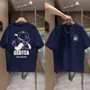 Camiseta de Manga Corta 100% Algodón para Niños Camisetas Estampadas Holgadas de Verano para Niños Mayores Camiseta Casual de Manga Media para Niños