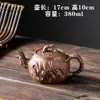 Tetera de Arena Púrpura Flor de Ciruelo Tetera Grande Gran Capacidad Semi-hecha a Mano Tetera Individual Juego de Té Cerámico para el Hogar Taza de Té Traje