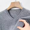 Suéter Tommy Genuino 100% Cachemir Puro Invierno Engrosado Suéter de Lana para Hombre Cuello Alto Medio Suéter de Punto para Base Ropa de Papá