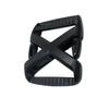 Hebilla cruzada hebilla de ajuste hueca en forma de X plástico ligero hebilla de letra hebilla para mochila de exterior CK277 3.8