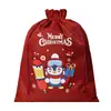 Bolsas de Arpillera con Cordón Navideñas, Bolsas de Arpillera con Cordón para Empaque de Regalos Navideños, Bolsas de Dulces para Niños, Bolsas de Regalo para Fiestas Navideñas