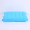 Almohada Inflable Portátil, Almohada Rectangular Plegable, Adecuada para Viajes, Avión, Oficina, Uso al Aire Libre