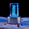 Bodhisattva Dizang 3d 3d láser tallado interior cubo de cristal decoración de pasillo artesanías adornos para el hogar