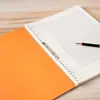 Pasta A4 com Encadernação de 2 Furos, Porta-Documentos, Capa de Cartolina A4, Armazenamento com Textura de Couro de 2 Furos, Perfurado para Relatórios, Uso Comercial