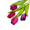 Flores Artificiales de Tulipán Hidratantes Flores Hechas a Mano para Bodas Flores Decorativas Artificiales Arreglos de Piso para Bodas al por Mayor