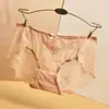 Vendiendo Ropa Interior Femenina de Encaje 2023 Nuevo Estilo Personalizado Encantadora Transparente Tentación Hueca Sin Costuras Seda de Hielo Chica Curvilínea Talla Grande