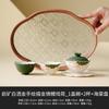 Juego de Té Kung Fu de Cerámica Pintado a Mano Blanco Roca Mineral para Hacer Té en Casa, Tazón Cubierto Especial con Tapa para Jóvenes para Hacer Té
