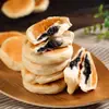 Pasteles de Sésamo Negro, 10 Piezas, 400g, Snacks, Pasteles, Fideos Listos para Comer, Desayuno Nutritivo, Comida Comercial, Postres