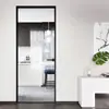 Puerta Batiente de Vidrio Templado Personalizada de Lujo Accesible Estrecha Puerta de Interior Normcore Puerta Moderna para el Hogar Puerta Sencilla para Baño