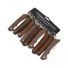 Mango de veta de madera cuchillo de fruta plegable portátil para acampar salida al aire libre cuchillo multiusos para abrir paquetes express cuchillo afilado