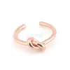 Pulsera Abierta de Acero Inoxidable Transfronteriza para Mujer, Pulsera Europea y Americana Ajustable, Pulsera de Nudo Versátil, Suministro Directo de Fábrica