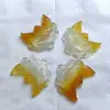 Colgante de Paz de Ágata Colorido Tipo Hielo, Amuleto de Paz con Forma de Caramelo de Calcedonia, Calabaza, Candado de Nube Auspiciosa, Colgante de Jade Zorro