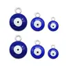 Ojo Turco Malvado Accesorios para Joyería DIY Ojo Azul Colgante Individual Joyería Aleación de Aceite Colgante Pulsera