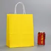 Bolsa de papel Kraft al por mayor para compras portátil empaque de bolsa de papel bolsa de papel para regalo al por mayor bolsa de papel para ropa