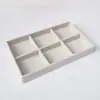 *Caja de joyería forro esponja almohadilla caja de pendientes joya de mano caja de almacenamiento de joyas interior de cajón rejilla de terciopelo