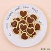 Amor Galleta Sándwich de Chocolate Decoración de Pastel Adornos Snacks Infantiles Postre en Forma de Corazón Adornos de Decoración para Hornear