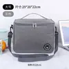 Bolsa de almuerzo aislada, bolsa de almuerzo cuadrada de papel de aluminio engrosado, bolsa de picnic de gran capacidad para oficinistas y estudiantes