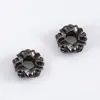 Contas Espaçadoras de Flor de Lótus e Libélula em Liga Cor Preto Armado e Espaçadores Estilo Gótico Acessórios de Joias para Pulseiras DIY Feitas à Mão