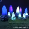 Avatar Árvore de Crisântemo Iluminada Escultura Luminosa Grande Iluminação de Cena Noturna Cena Avatar Misteriosa e Fantástica Sonhadora
