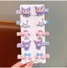 Pasadores de Pelo de Dibujos Animados para Niños Sanrio Tela Todo Incluido No Daña el Cabello Pasadores de Pelo Bebé Lindos Accesorios para el Cabello Kuromi Accesorios para la Cabeza Venta al por Mayor