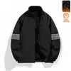 Cardigã Outono e Inverno Gola Alta Moletom Masculino Novo Versátil Veludo Roupa Esportiva Masculina Esportivo Casual Jaqueta de Corrida Masculina Tendência